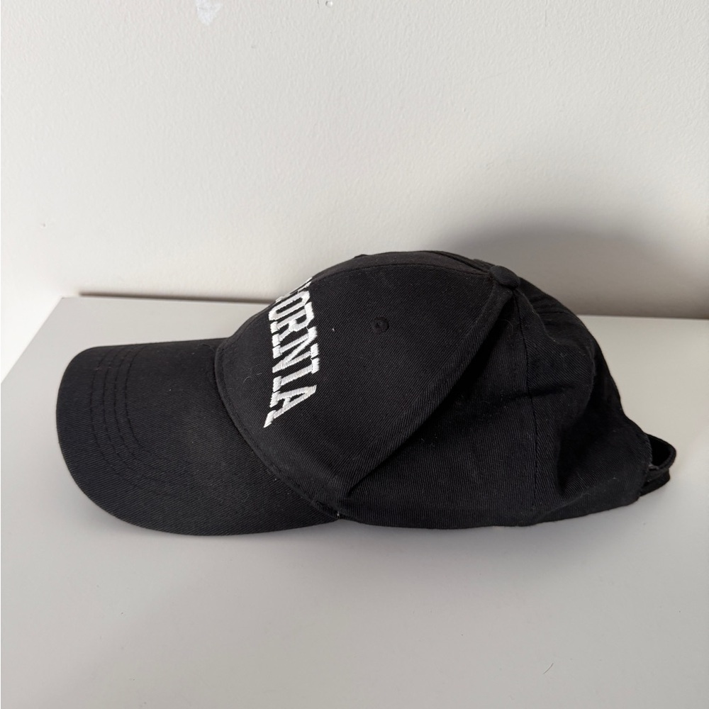 Black California Baseball Cap - Picture 2 of 2